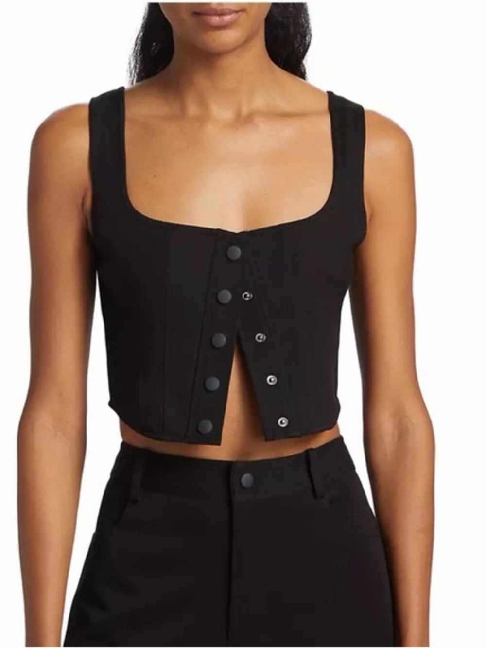 WayF navy blue corset top xs